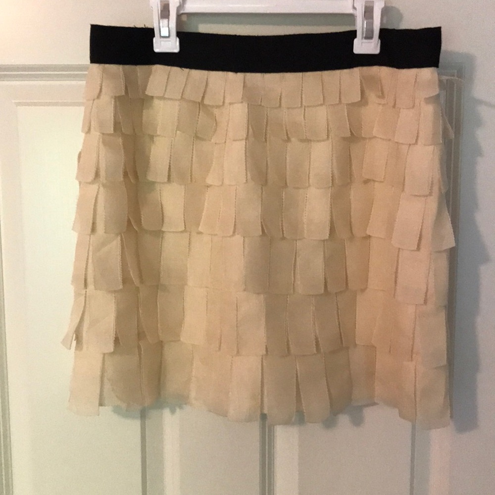 J Crew fringe party skirt